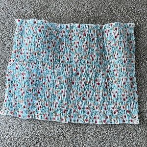 floral tube top